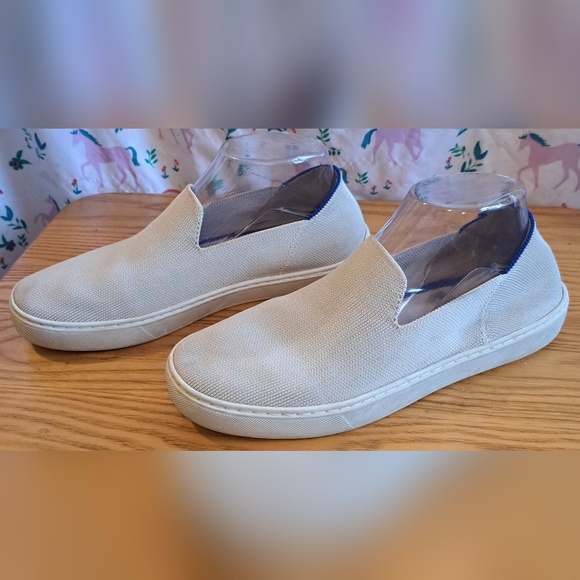 Rothy's The Original Sand Slip On Casual Neutral Everyday Sneaker Shoe SZ 8 - Picture 3 of 8
